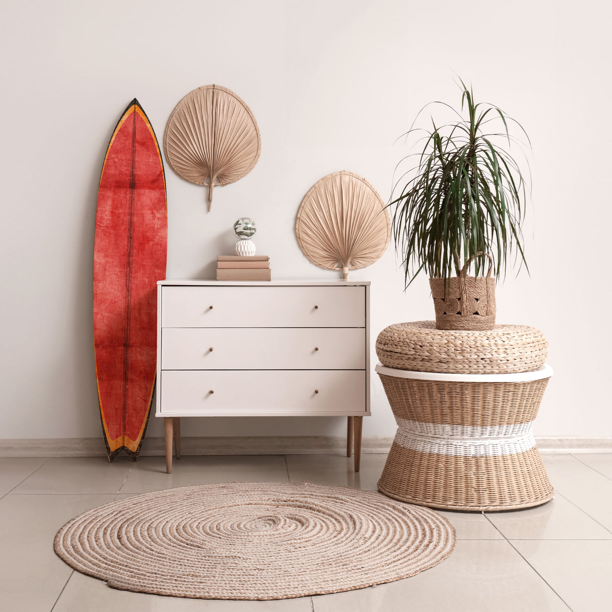 SCARLET EDGE Surfboard Decorative Panel