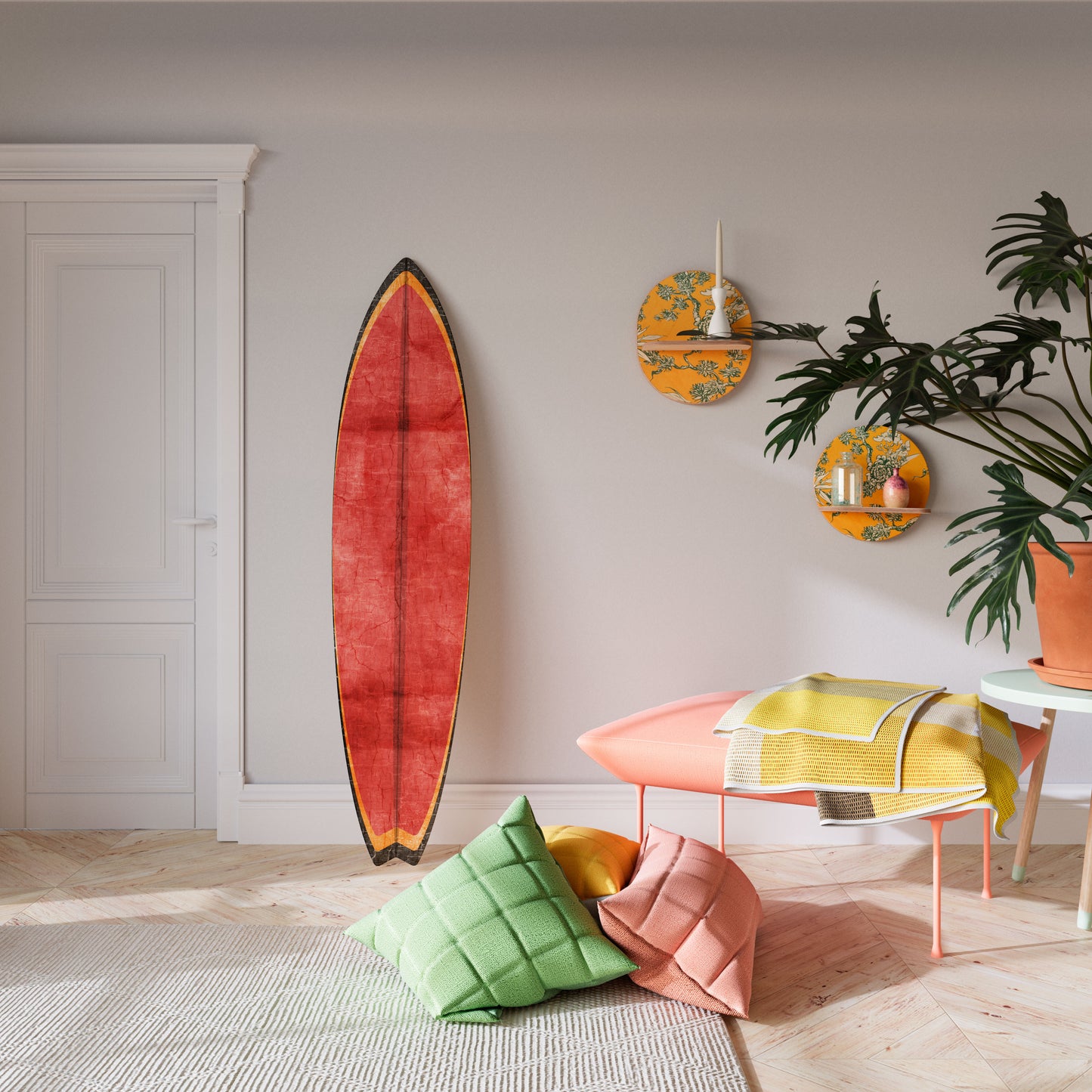 SCARLET EDGE Tavola da surf decorativa in compensato