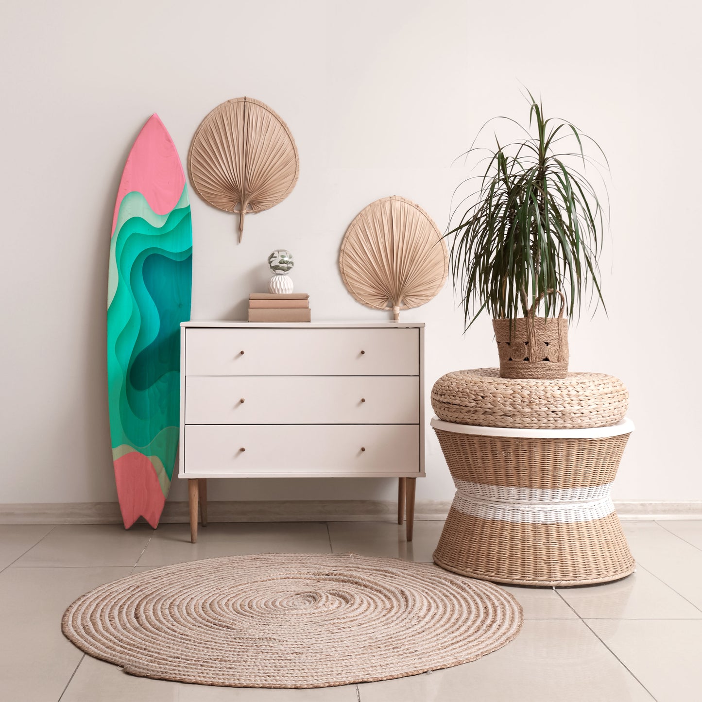 CYANIC ABYSS Decorative Plywood Surfboard