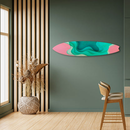 CYANIC ABYSS Decorative Plywood Surfboard