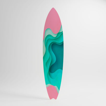 CYANIC ABYSS Decorative Plywood Surfboard