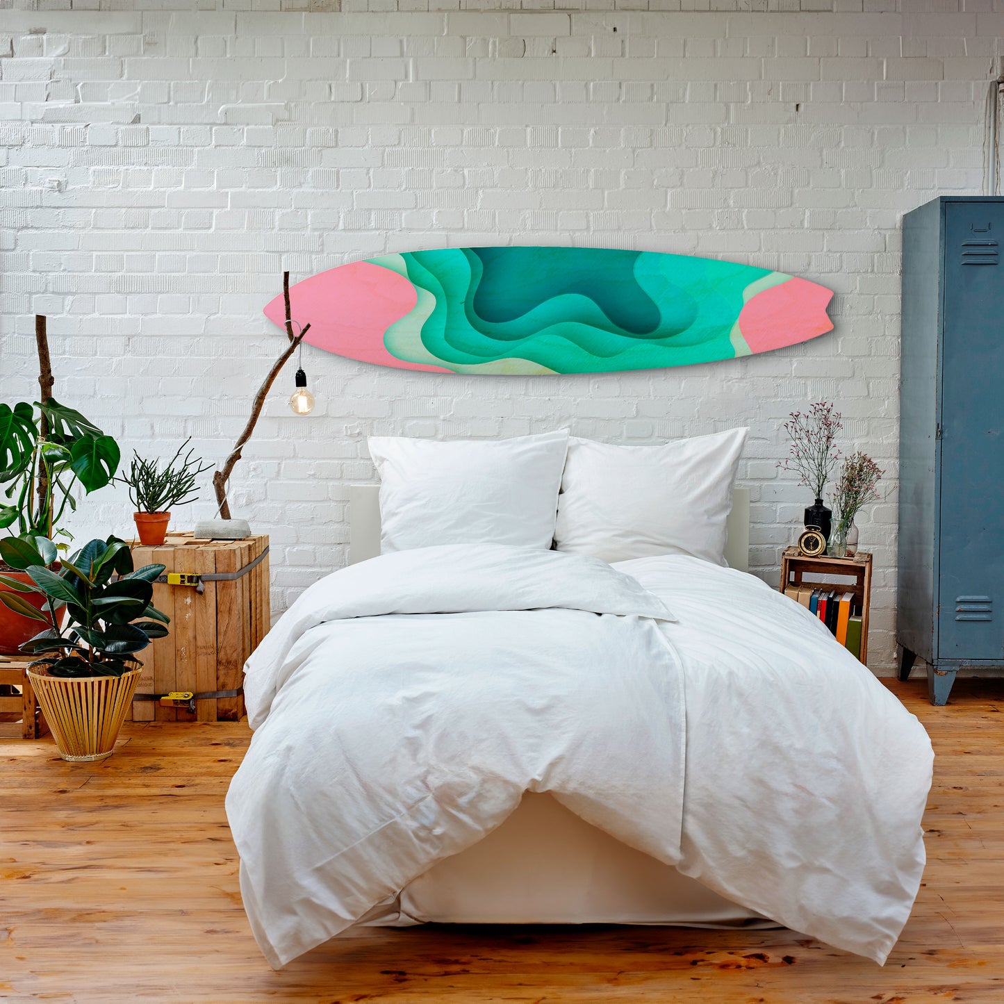 CYANIC ABYSS Decorative Plywood Surfboard