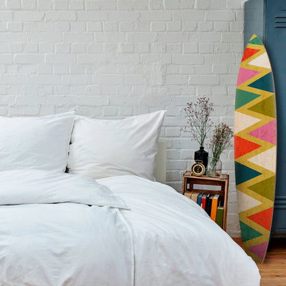 COLORFUL TRIANGLES Surfboard Decorative Panel