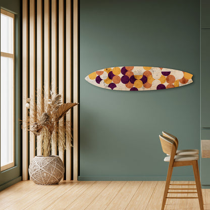 CRACKED GEOMETRY Decorative Plywood Surfboard