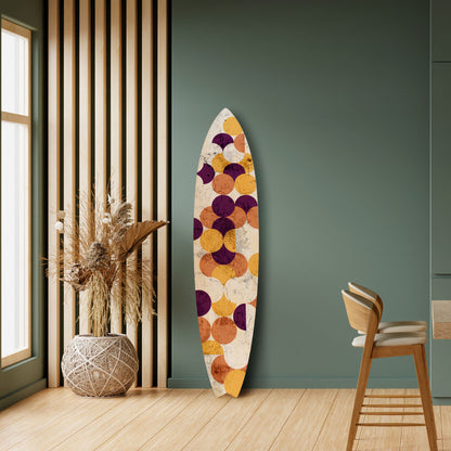 CRACKED GEOMETRY Decorative Plywood Surfboard