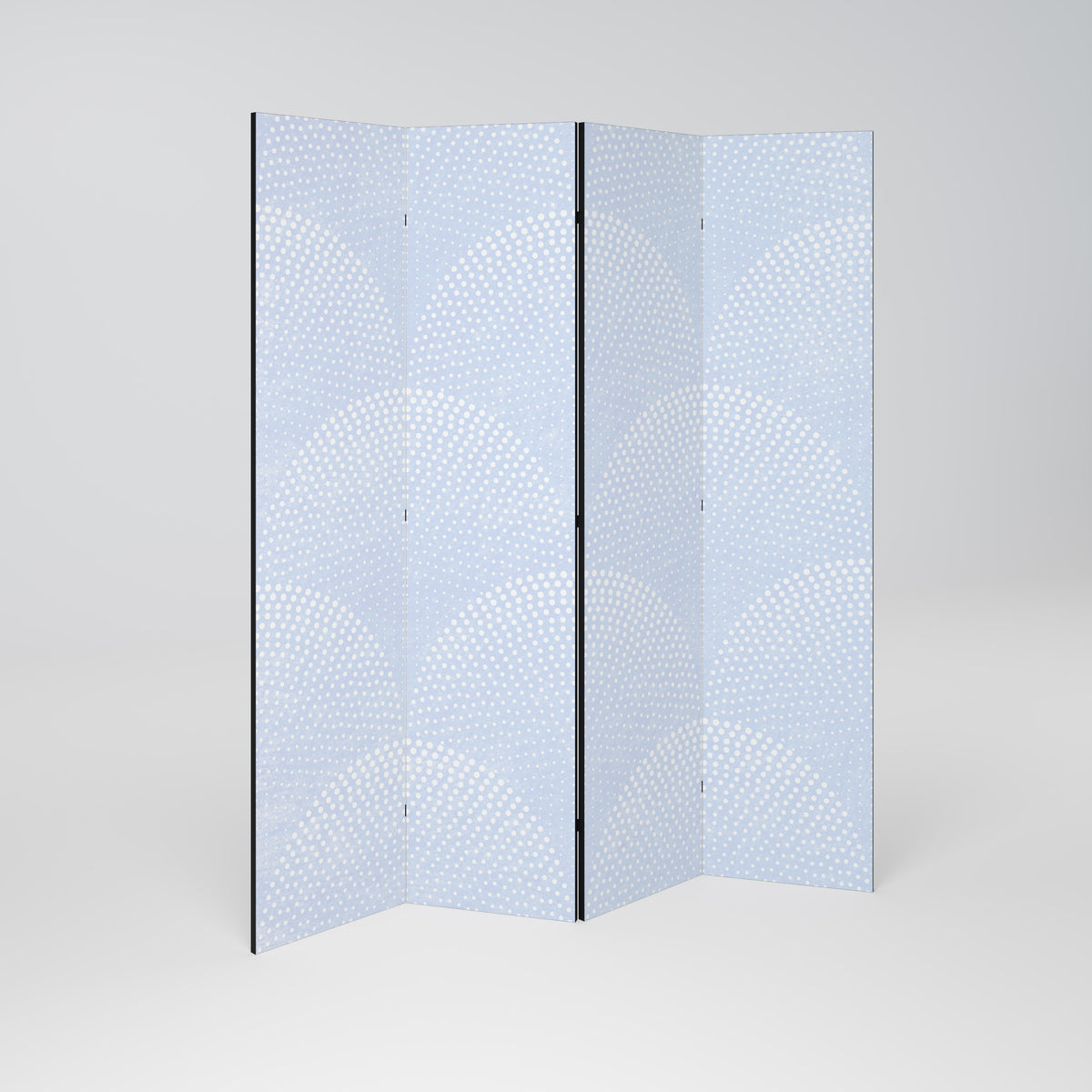 HARMONIOUS CURVES DISPLAY Decorative 4-Panel Room Divider