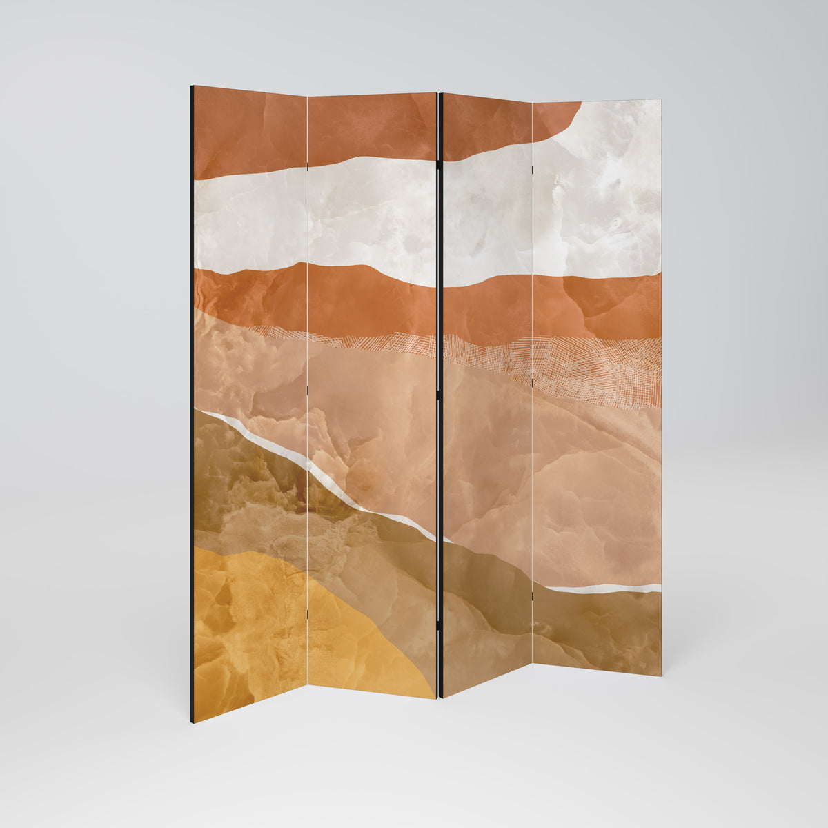 SANDHILLS SPLENDOUR Paravento Decorativo a 4 Pannelli