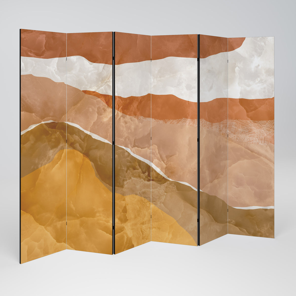 SANDHILLS SPLENDOUR Decorative 6-Panel Room Divider