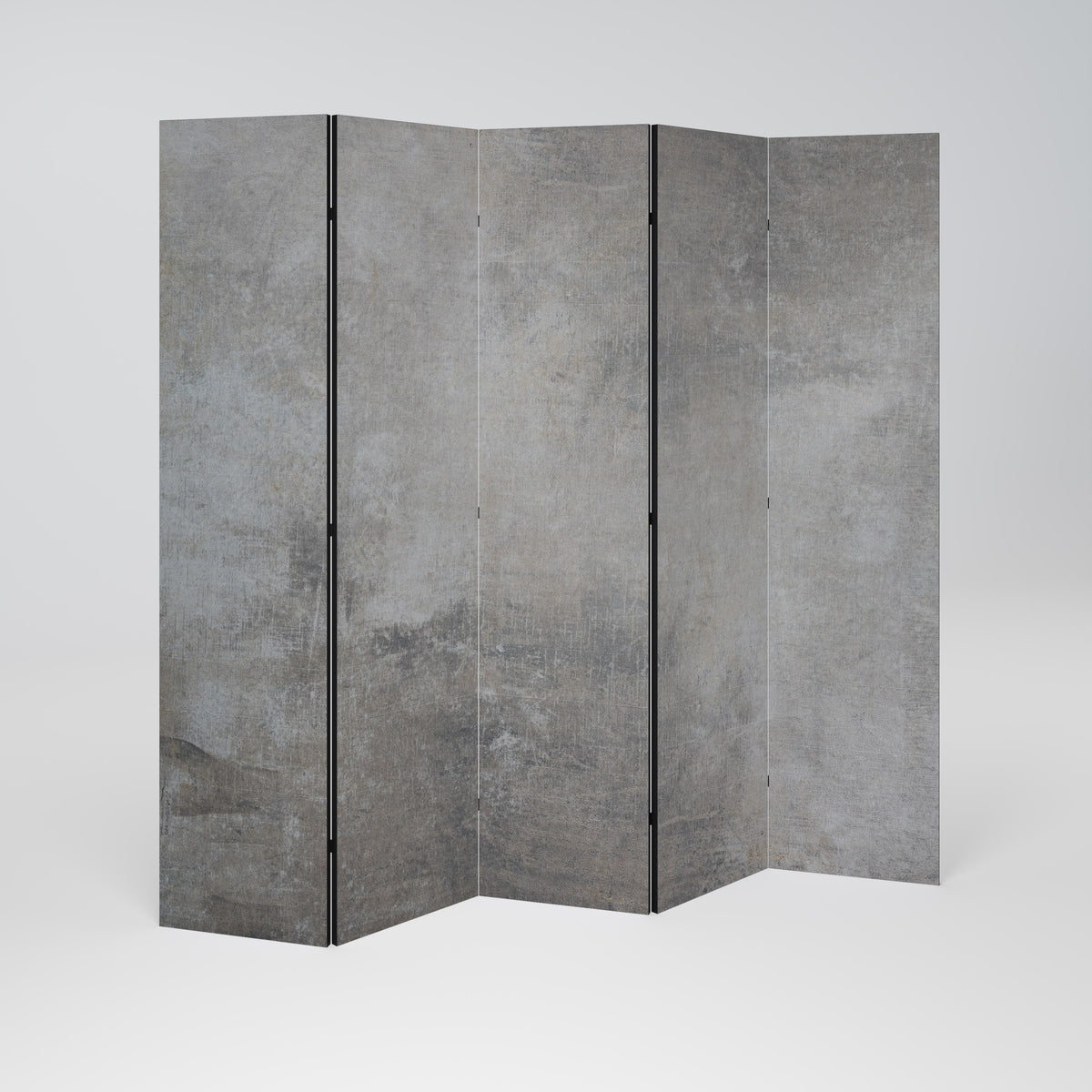 CONCRETE WALL Decorative 5-Panel Room Divider