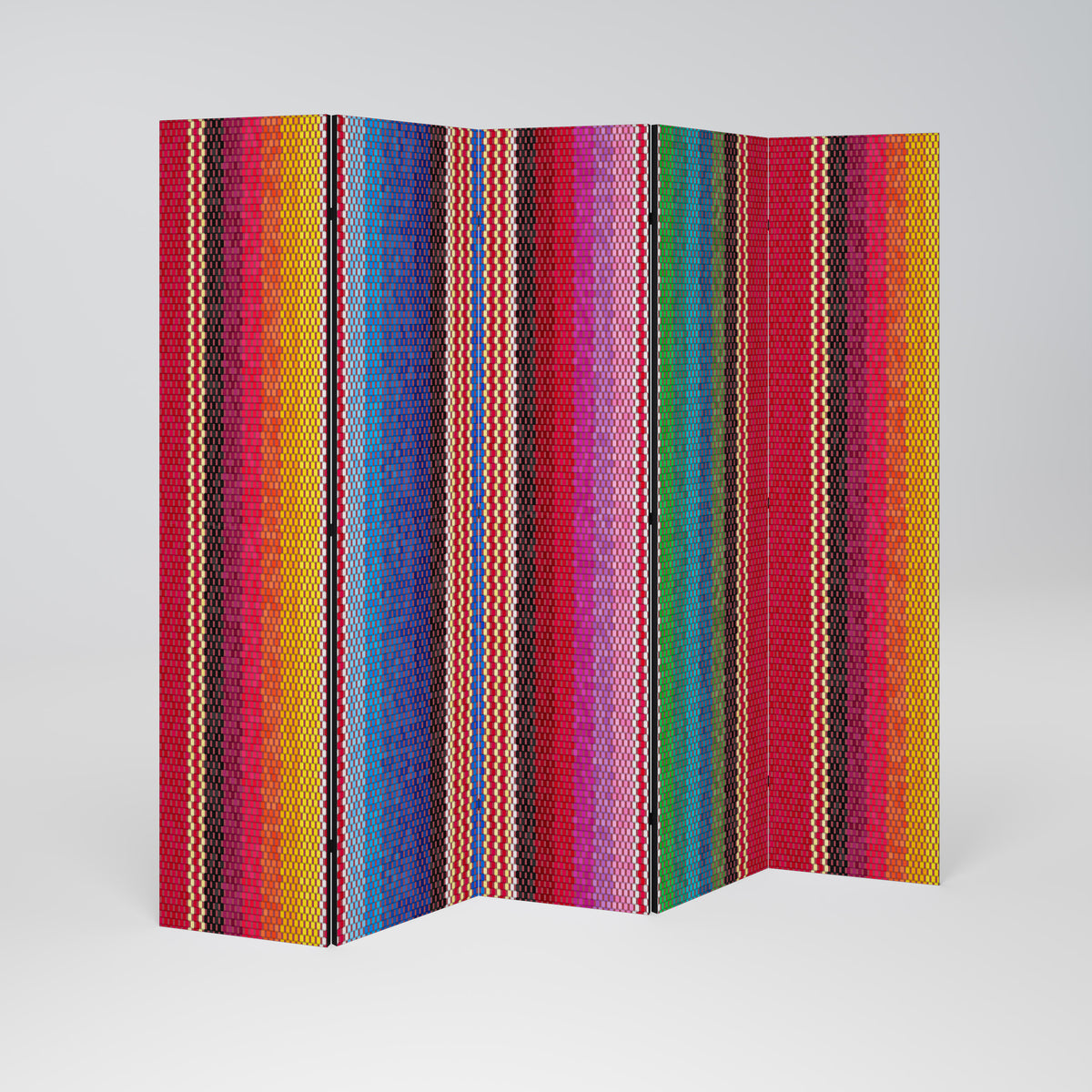 ETHNIC MEXICAN Paravento Decorativo a 5 Pannelli
