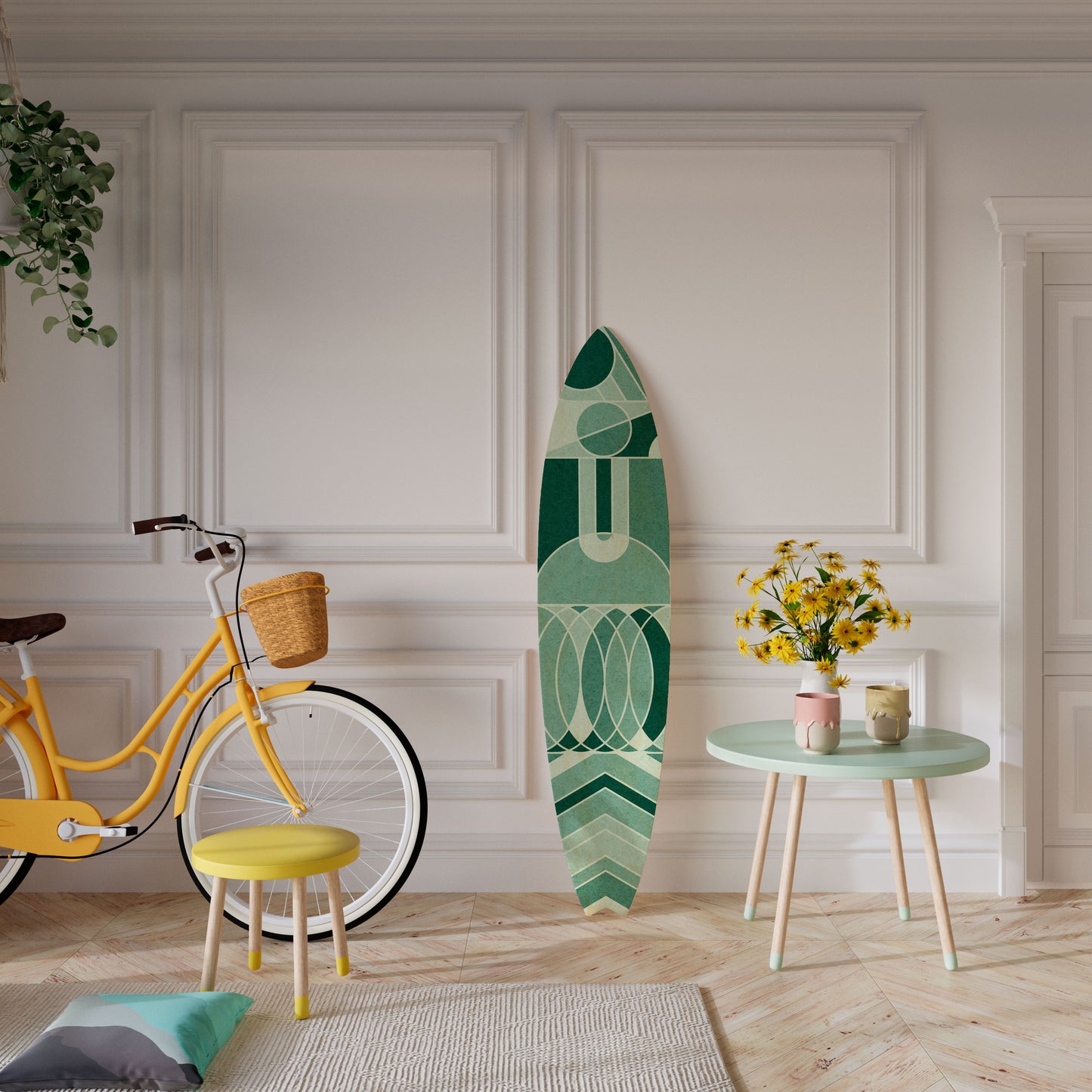 HARMONIC GRID Surfboard Decorative Panel