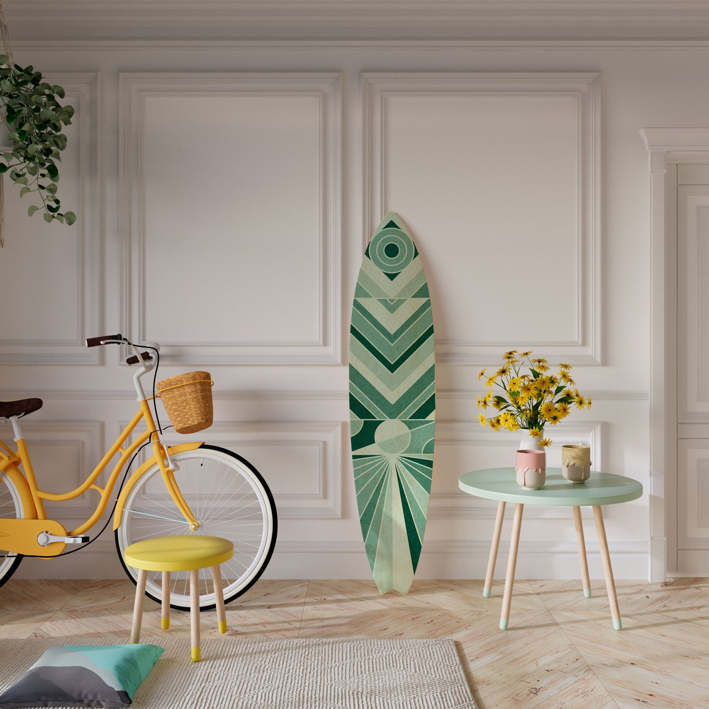 DYNAMIC GRID Surfboard Decorative Panel