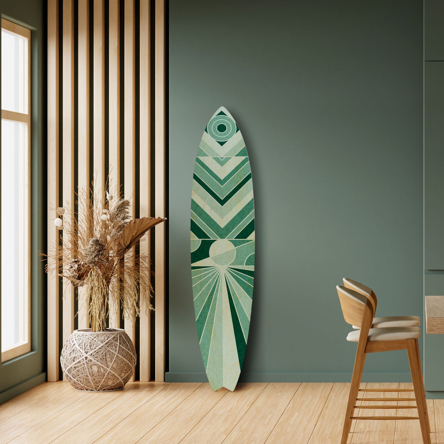 DYNAMIC GRID Decorative Plywood Surfboard