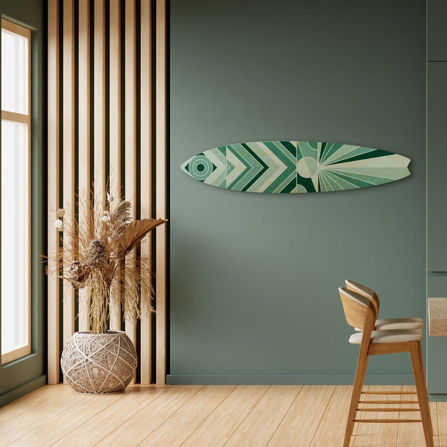 DYNAMIC GRID Decorative Plywood Surfboard