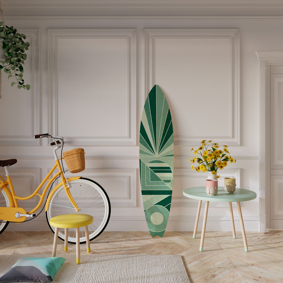 RHYTMIC GRID Surfboard Decorative Panel