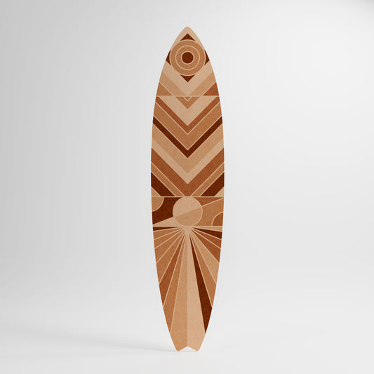 VIVID MOSAIC Decorative Plywood Surfboard