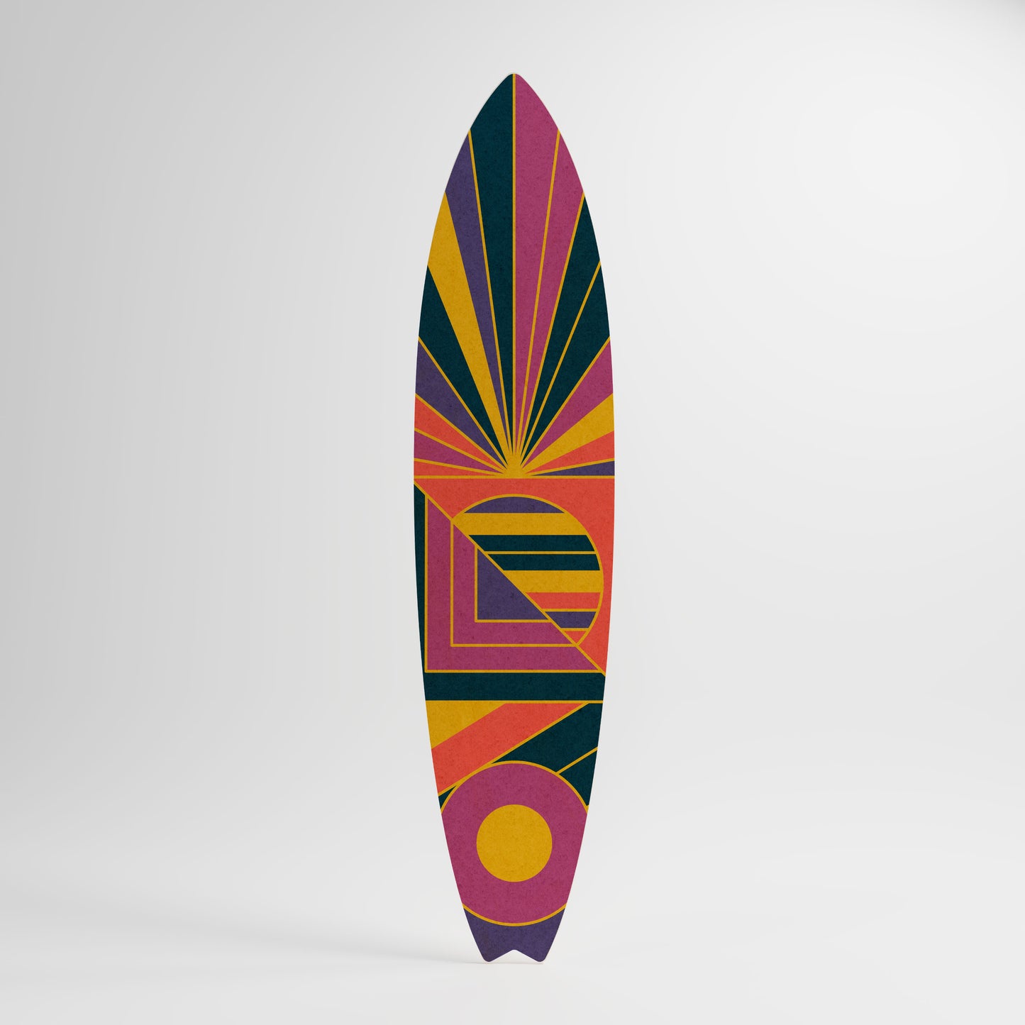 FUSION PATTERNS Decorative Plywood Surfboard