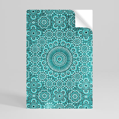 Poster verticale staccabile e attaccabile TURCHESE MAROCCHINO