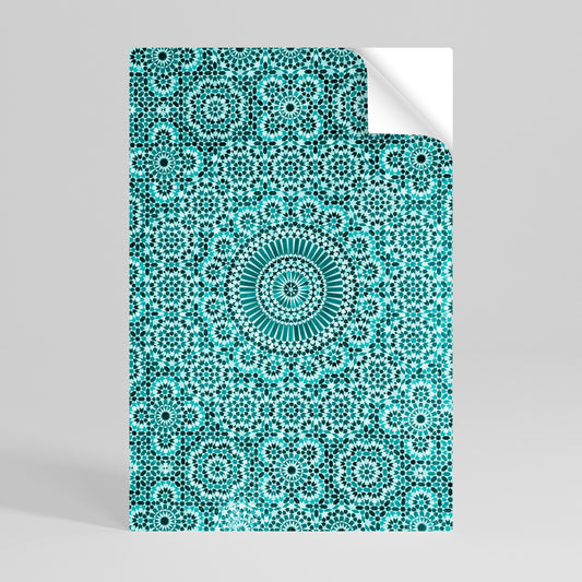 Poster verticale staccabile e attaccabile TURCHESE MAROCCHINO