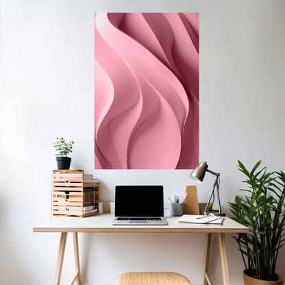 Poster verticale staccabile e attaccabile THINKING PINK