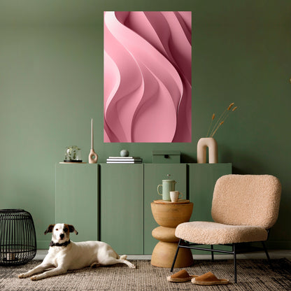 Poster verticale staccabile e attaccabile THINKING PINK
