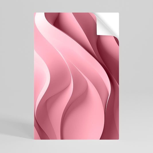 Poster verticale staccabile e attaccabile THINKING PINK