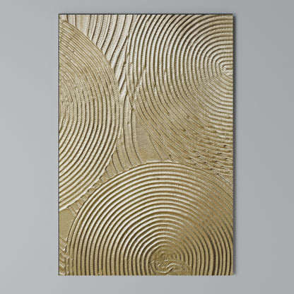 GOLDEN WAVES UNFOLD Stampa su Tela Verticale