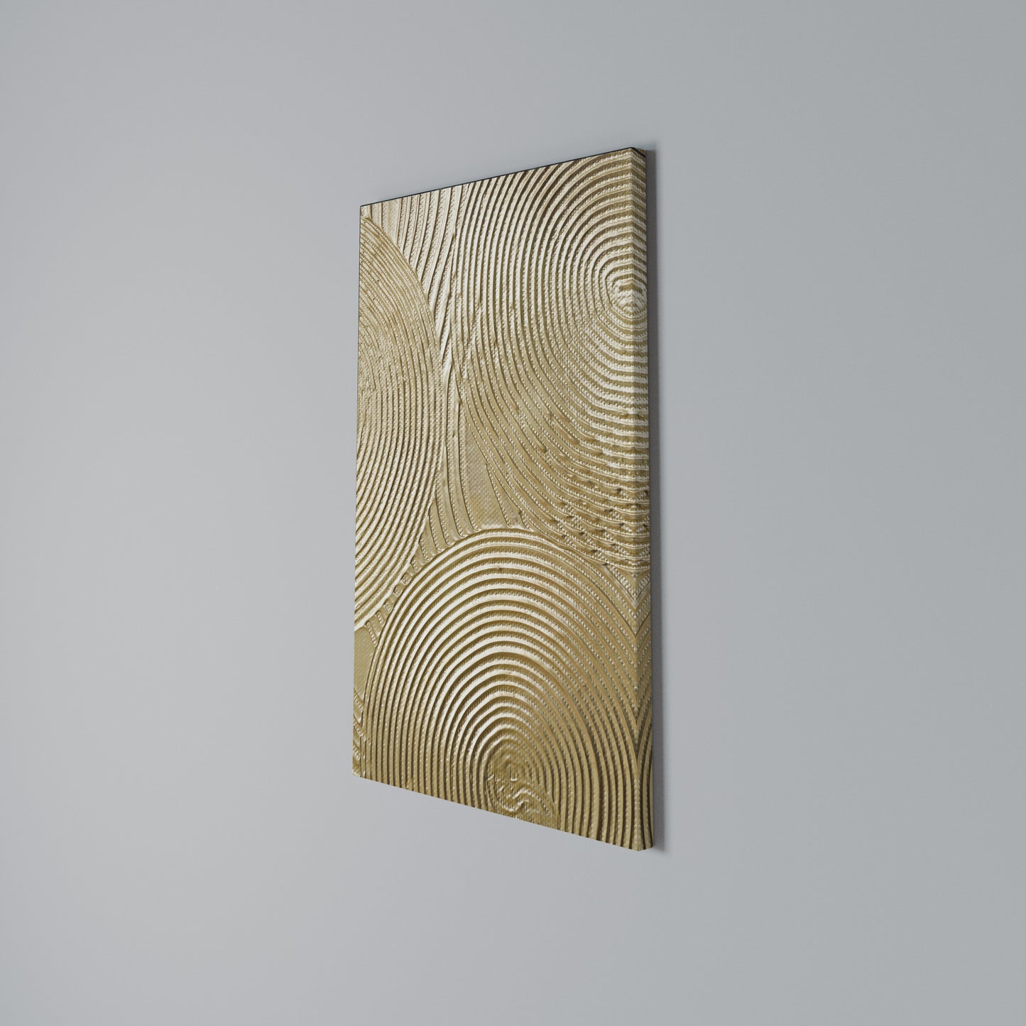 GOLDEN WAVES UNFOLD Stampa su Tela Verticale