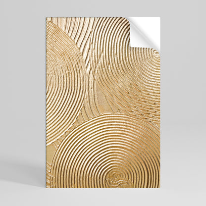 GOLDEN WAVES UNFOLD Poster verticale staccabile e attaccabile