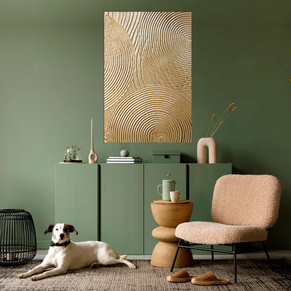 GOLDEN WAVES UNFOLD Poster verticale staccabile e attaccabile