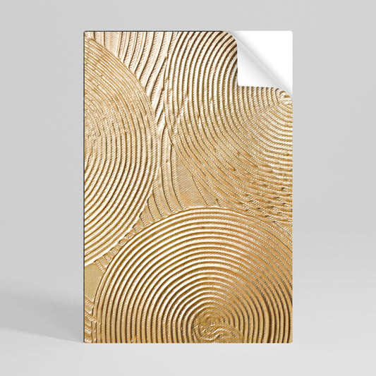 GOLDEN WAVES UNFOLD Poster verticale staccabile e attaccabile