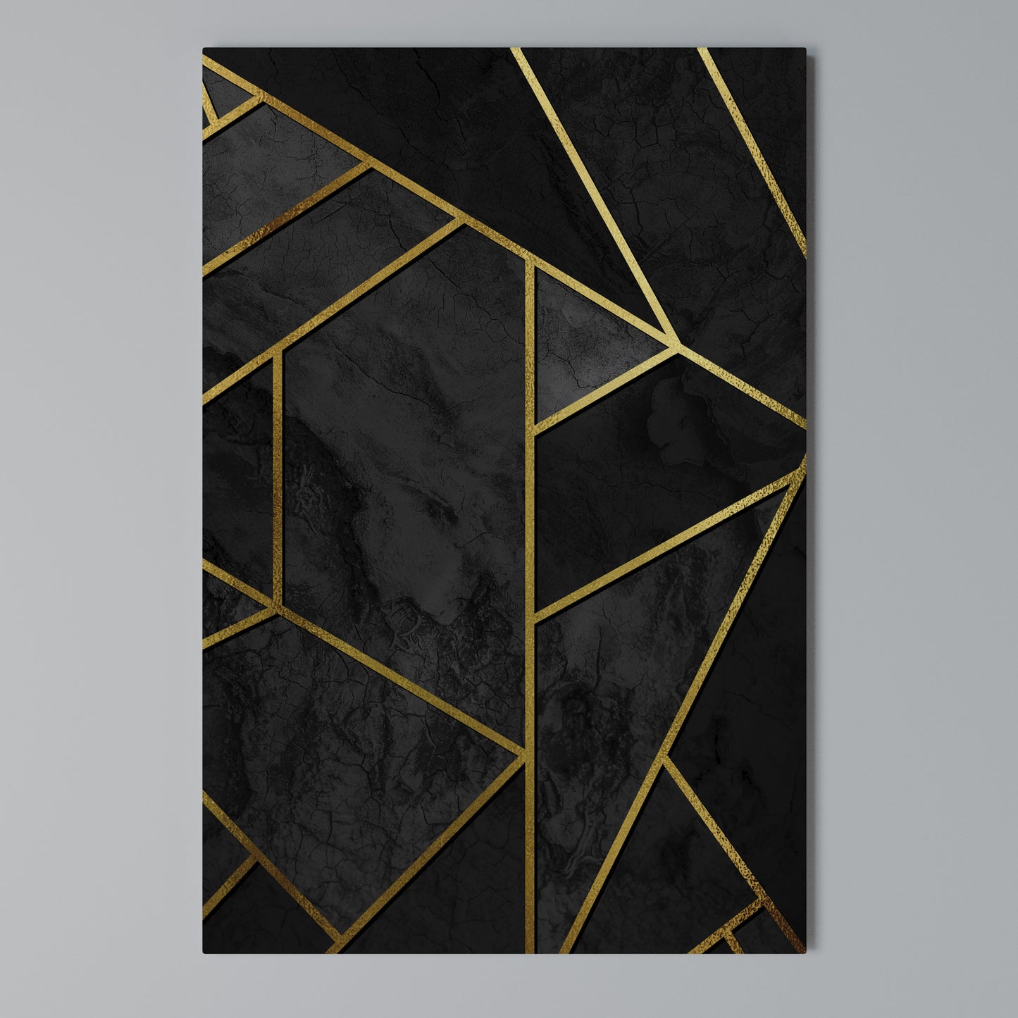 GLINTING GEOMETRIC DREAMS Stampa su Tela Verticale