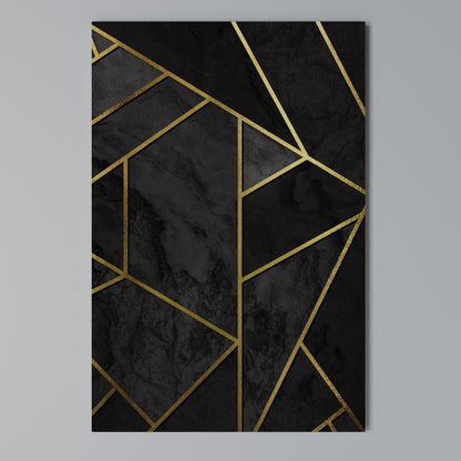 GLINTING GEOMETRIC DREAMS Stampa su Tela Verticale
