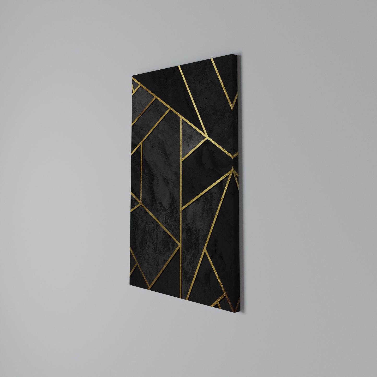 GLINTING GEOMETRIC DREAMS Stampa su Tela Verticale