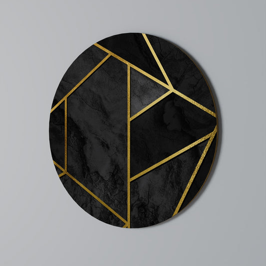 Arte murale rotonda GLINTING GEOMETRIC DREAMS
