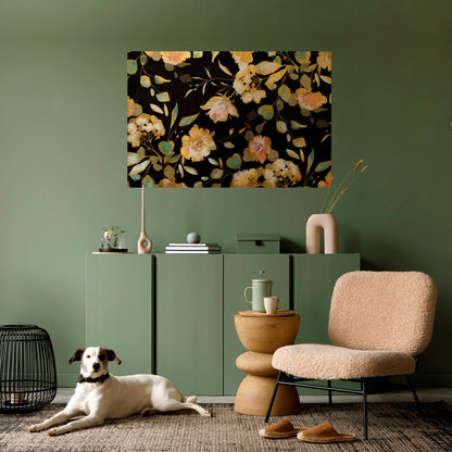 Poster orizzontale staccabile e attaccabile MODEST FLORAL