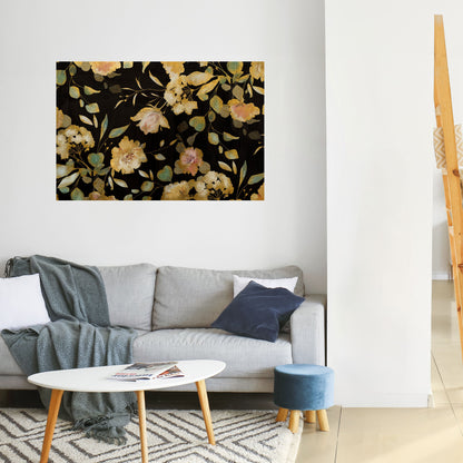 Poster orizzontale staccabile e attaccabile MODEST FLORAL