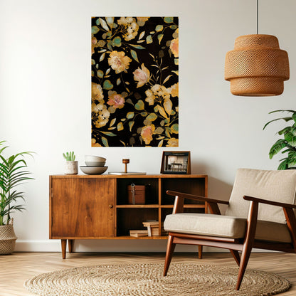 Poster verticale staccabile e attaccabile MODEST FLORAL
