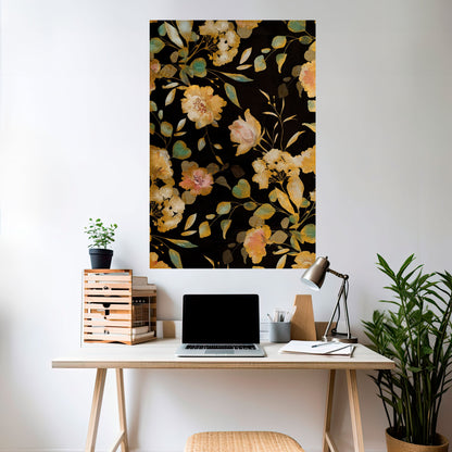 Poster verticale staccabile e attaccabile MODEST FLORAL