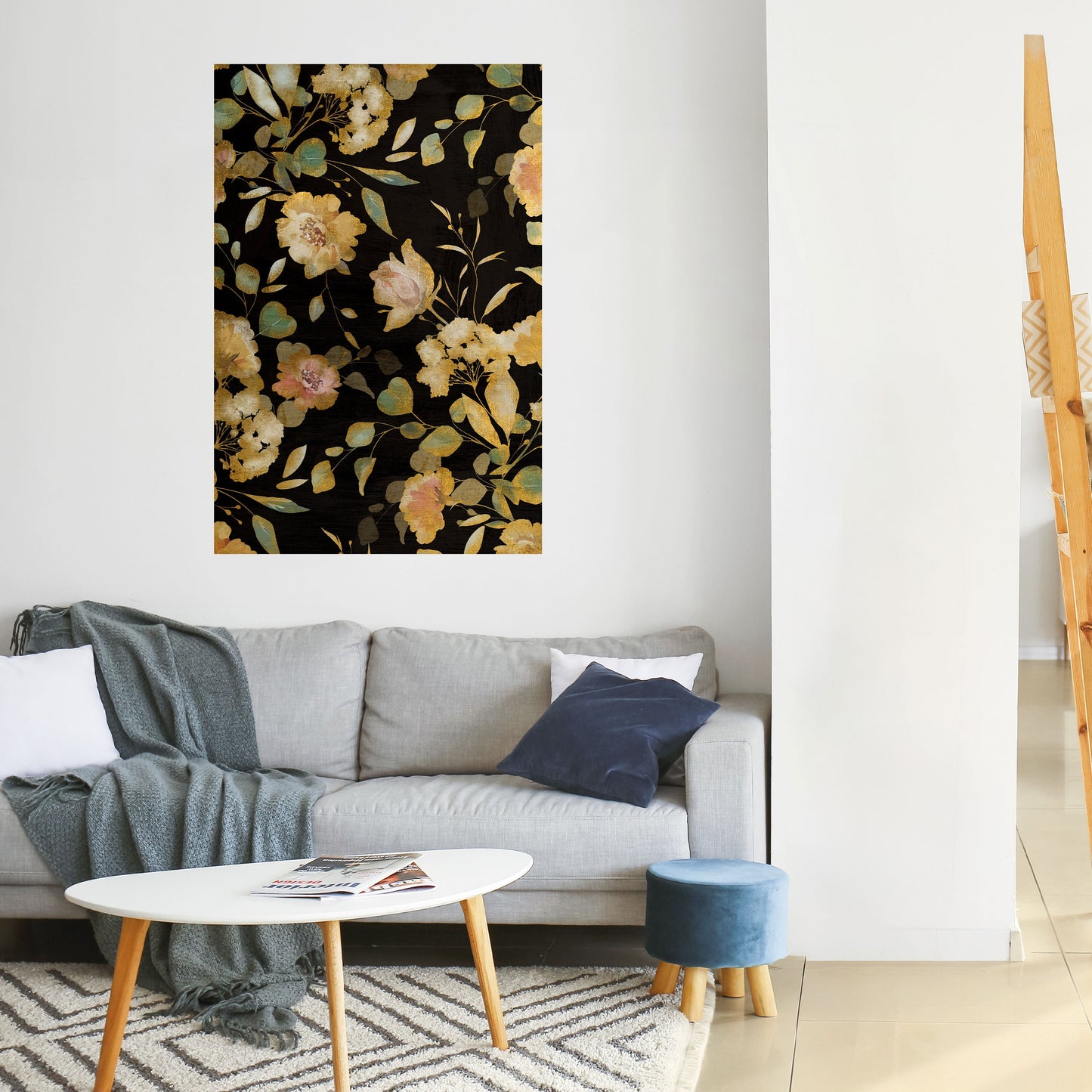 Poster verticale staccabile e attaccabile MODEST FLORAL