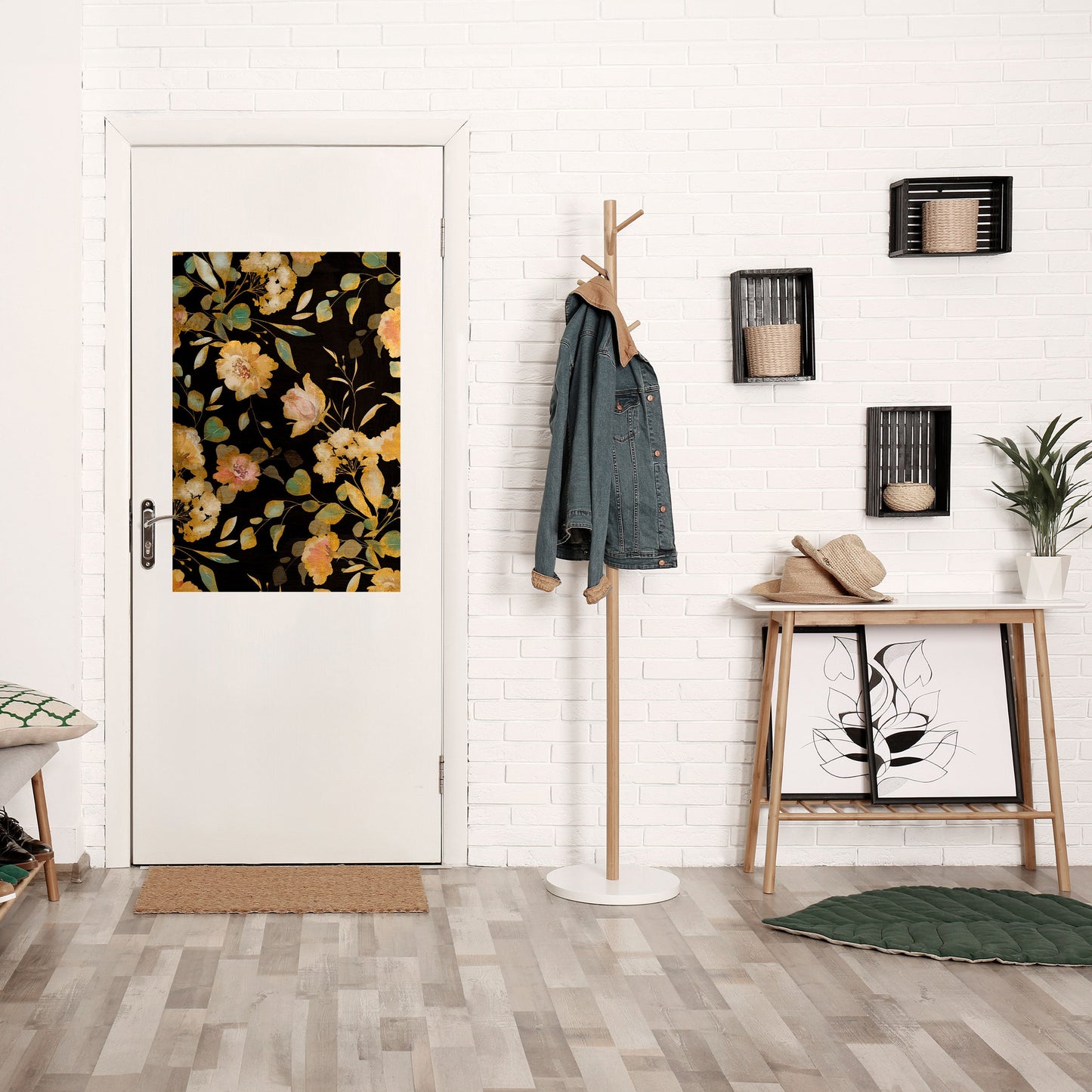 Poster verticale staccabile e attaccabile MODEST FLORAL