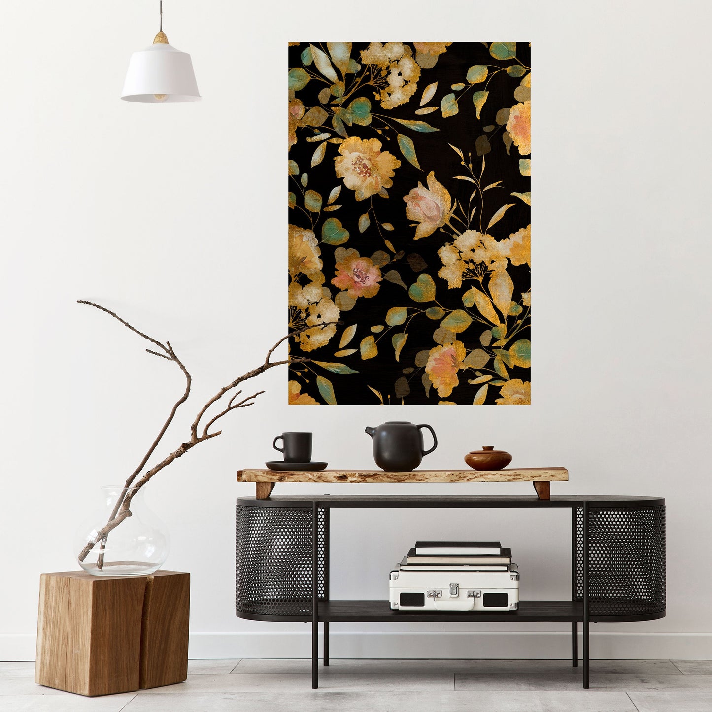 Poster verticale staccabile e attaccabile MODEST FLORAL