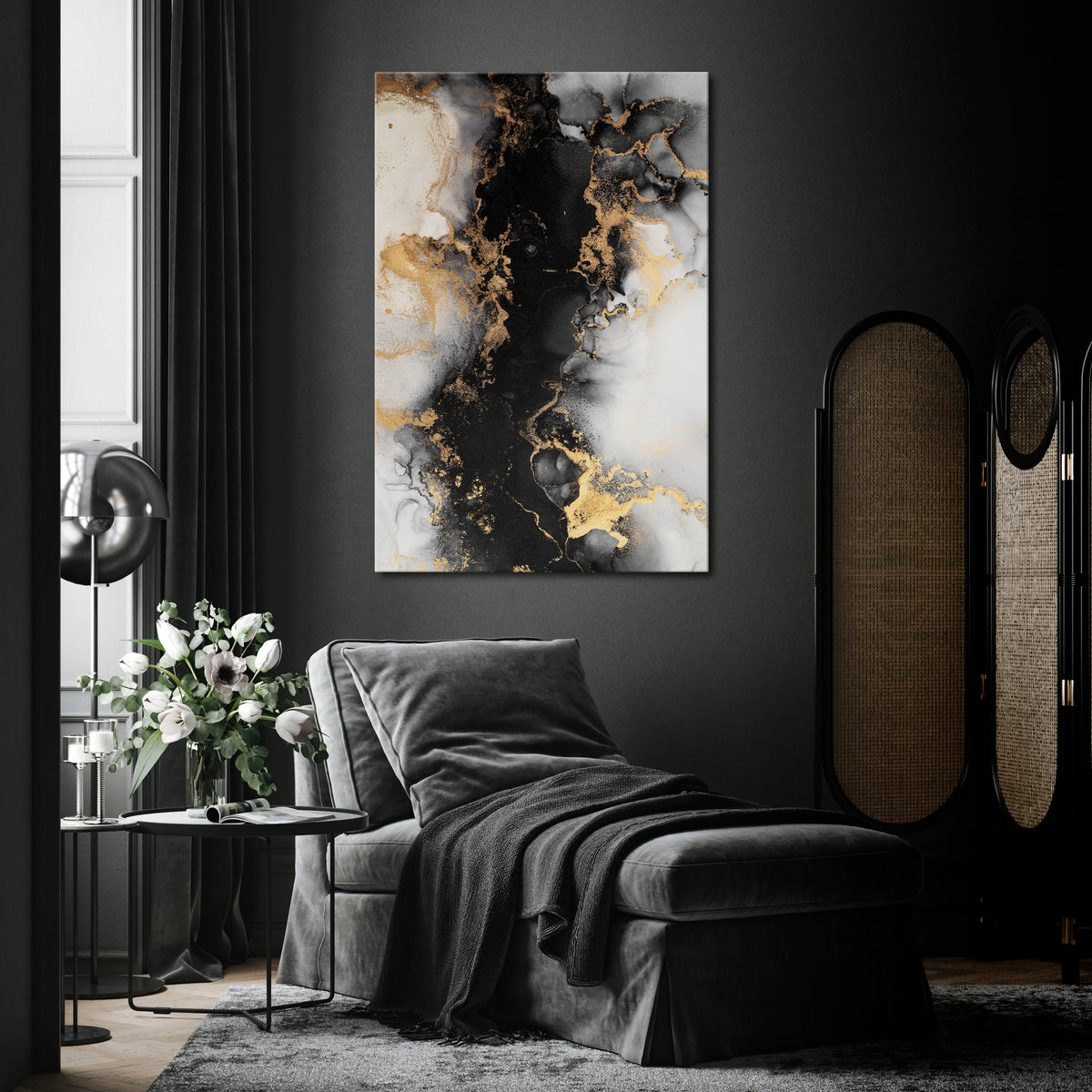 MARBLE OF TOMMORROW Stampa su tela verticale