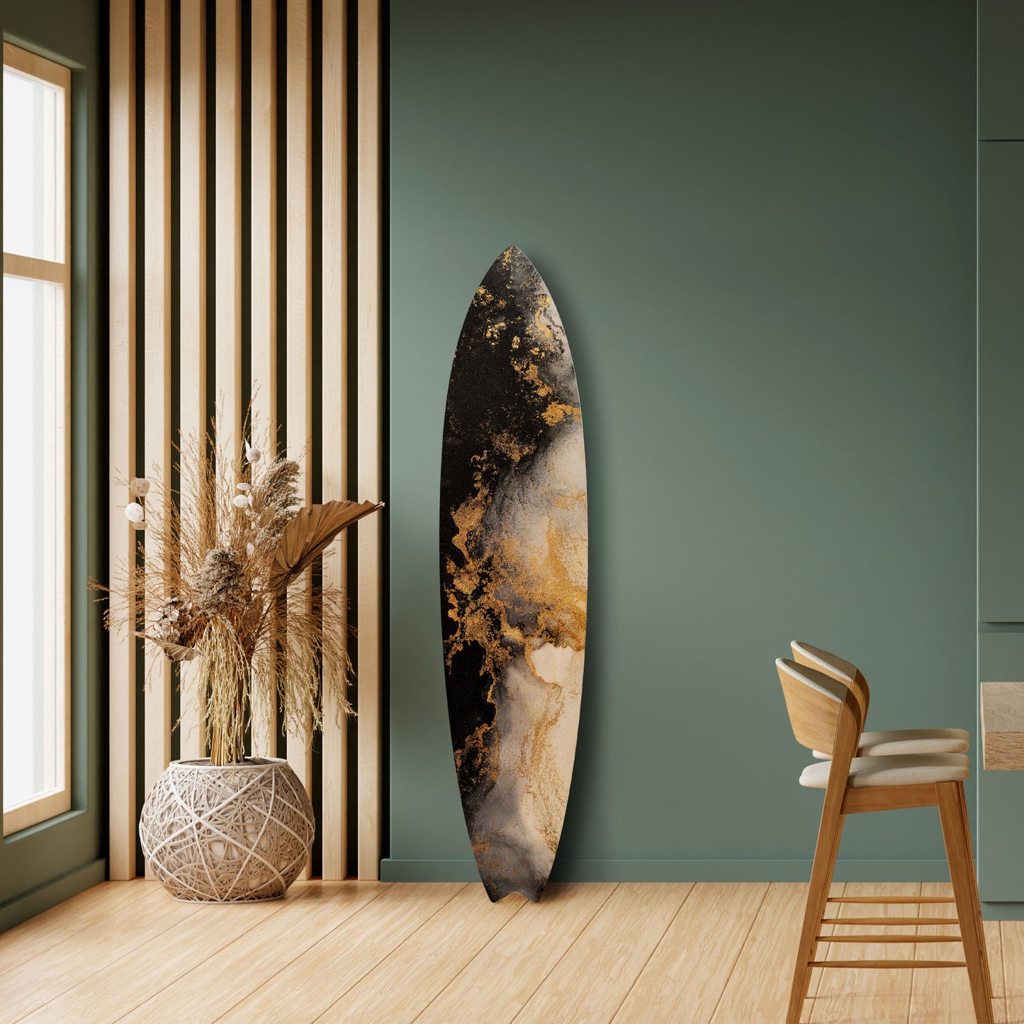MARBLE OF TOMMORROW Decorative Plywood Surfboard