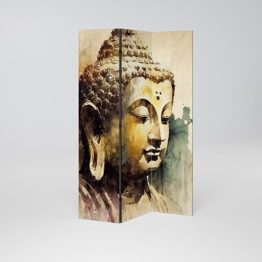 TRANQUIL BUDDHA WHISPERS - Divisorio decorativo per ambienti a 3 pannelli