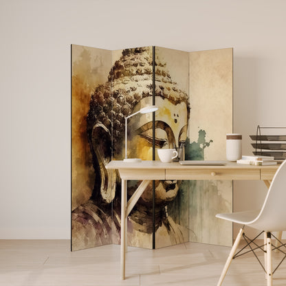 TRANQUIL BUDDHA WHISPERS - Divisorio decorativo per ambienti a 4 pannelli