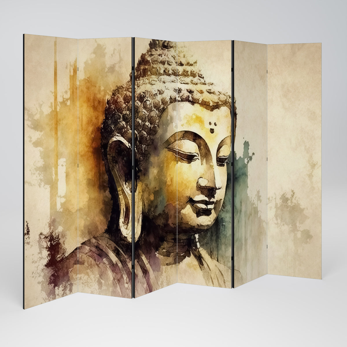 TRANQUIL BUDDHA WHISPERS Paravento Decorativo a 6 Pannelli