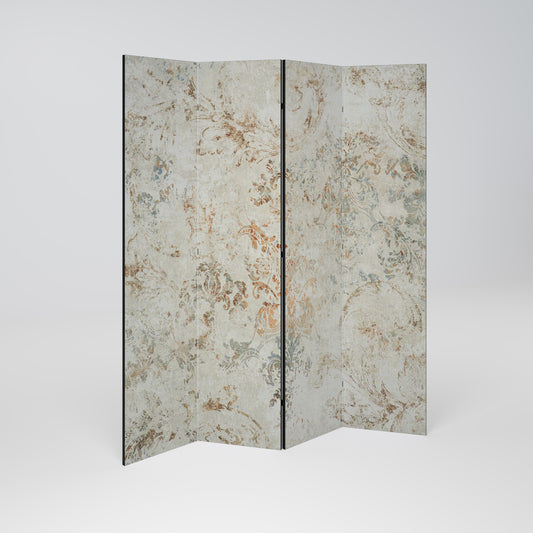 Divisorio decorativo per ambienti a 4 pannelli FADED ELEGANCE