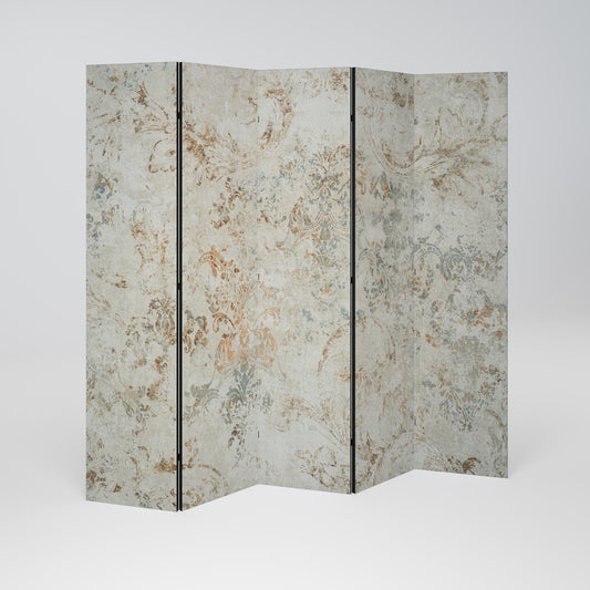 Divisorio decorativo per ambienti a 5 pannelli FADED ELEGANCE