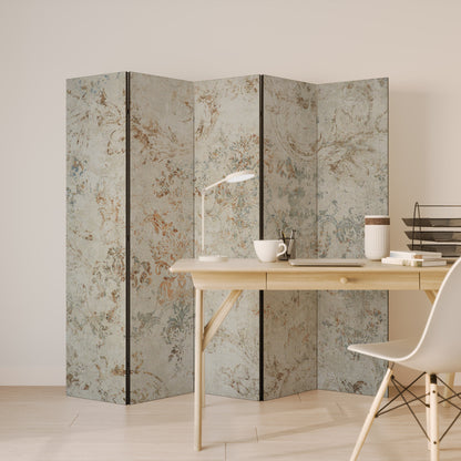 Divisorio decorativo per ambienti a 5 pannelli FADED ELEGANCE
